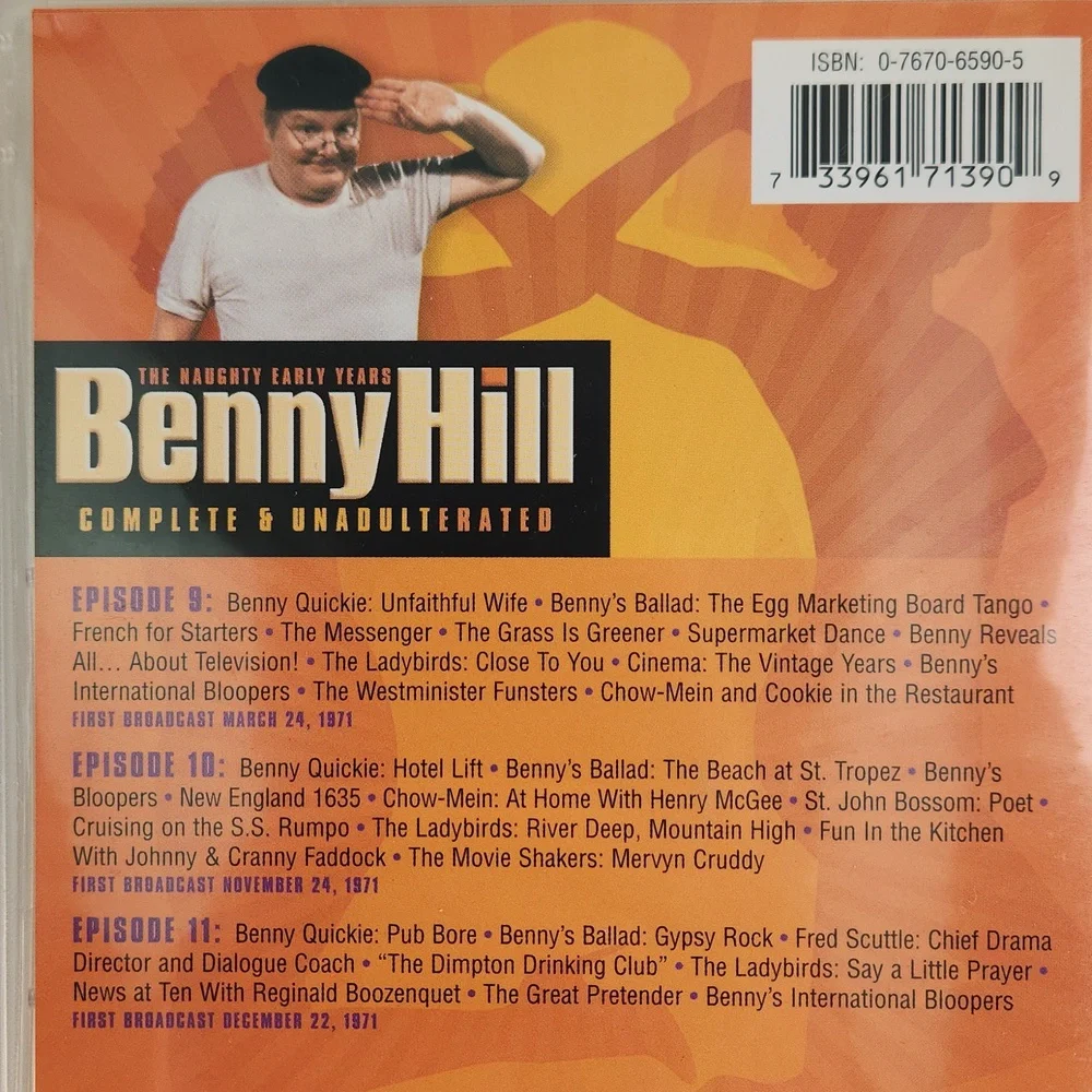 BENNY HILL The Naughty Early Years Complete and Unadulterated 3 DVD set - Picture 13 of 17